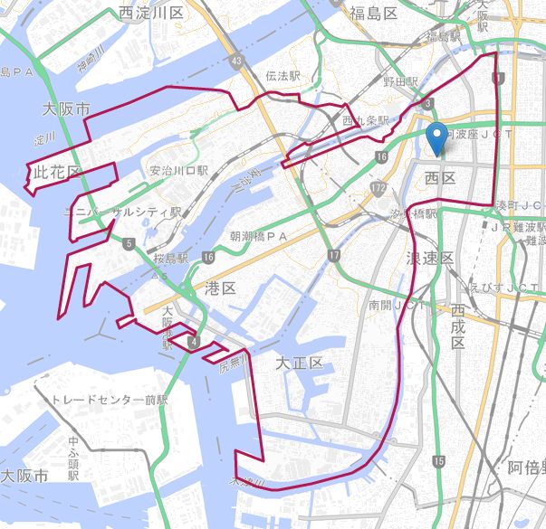 1920年の西区全域