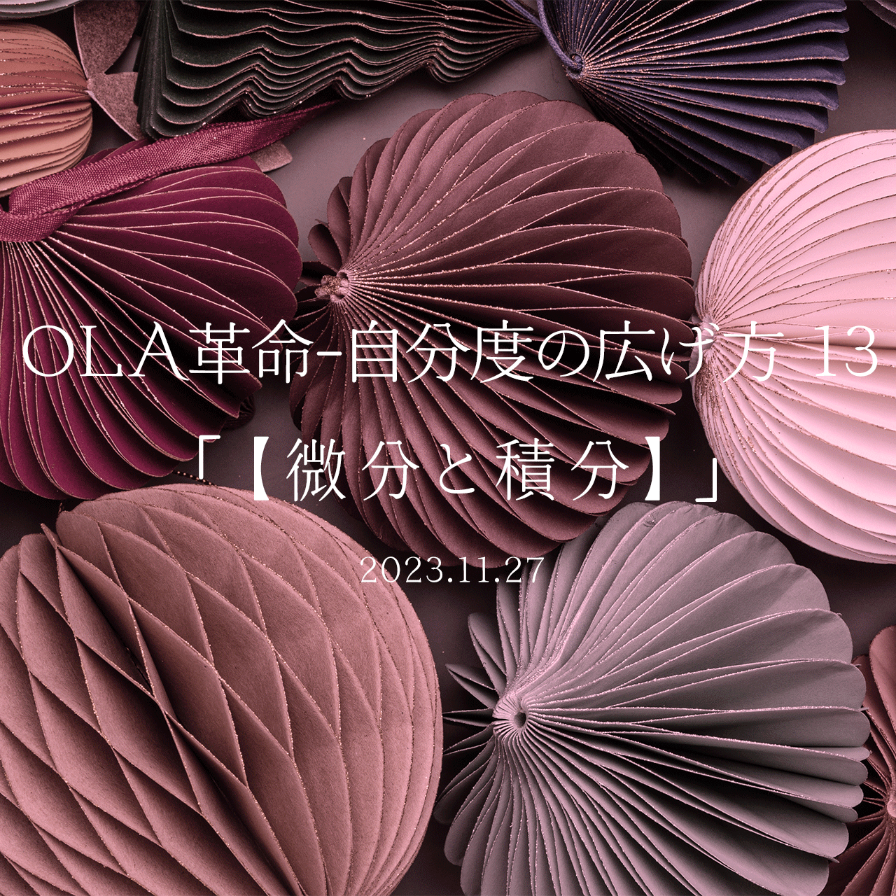 OLA革命-自分度の広げ方 13「微分と積分」