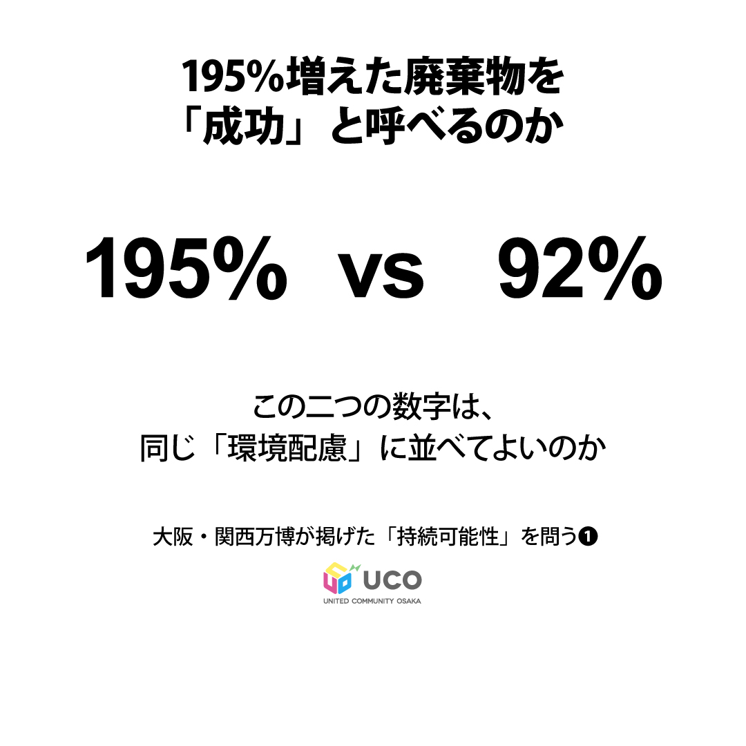 195％増えた廃棄物を「成功」と呼べるのか 大阪・関西万博が掲げた「持続可能性」を問う❶