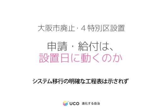 大阪市廃止・４特別区設置 申請・給付は、設置日に動くのか システム移行の明確な工程表は示されず